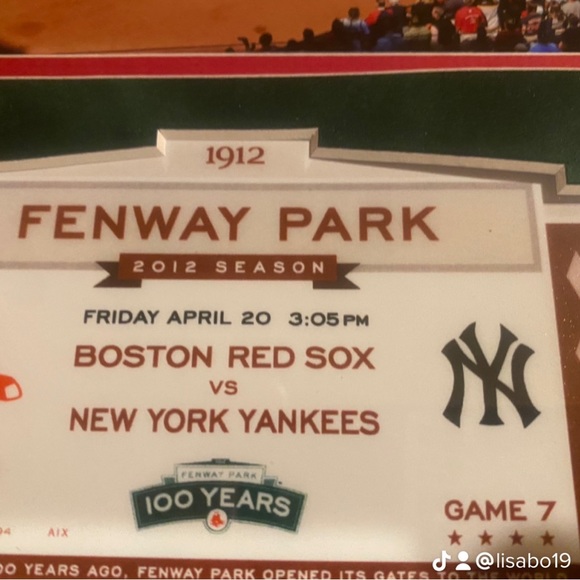 Framed 100 year Red Sox print - Picture 8 of 13